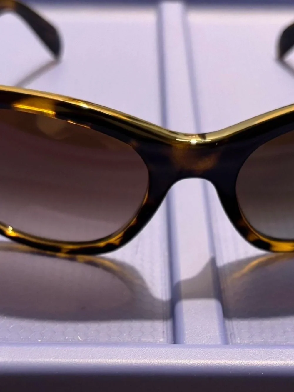 Ray-Ban Women's Tortoise Frame Sunglasses with Brown Gradient Lenses